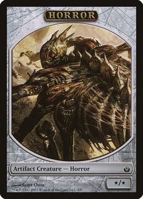 Horror Token card from Mirrodin Besieged