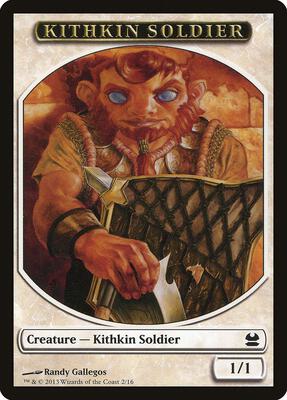 Kithkin Soldier Token card from Modern Masters