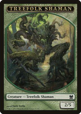 Treefolk Shaman Token card from Modern Masters