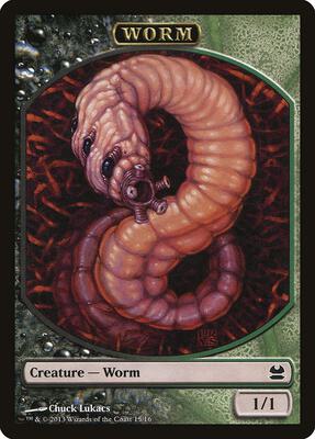 Worm Token card from Modern Masters