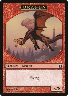 Dragon Token card from Return to Ravnica
