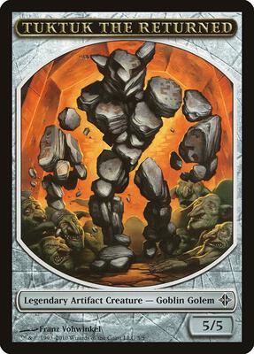 Tuktuk the Returned Token card from Rise of the Eldrazi