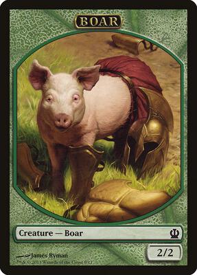 Boar Token card from Theros