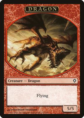 Dragon Token card from Worldwake