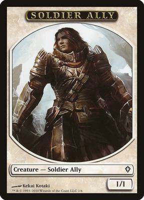 Soldier Ally Token card from Worldwake