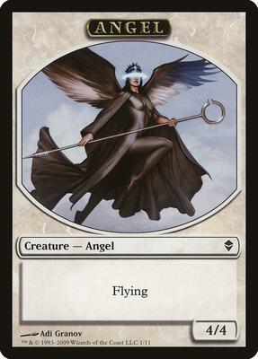 Angel Token card from Zendikar