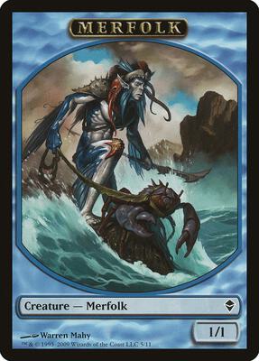 Merfolk Token card from Zendikar