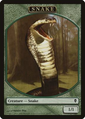 Snake Token card from Zendikar