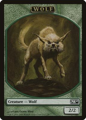 Wolf Token card from Magic 2010 (M10)