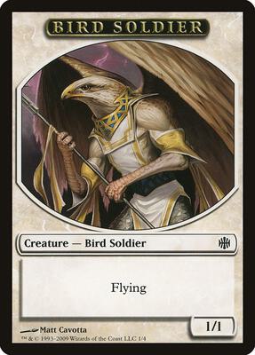 Bird Soldier Token card from Alara Reborn