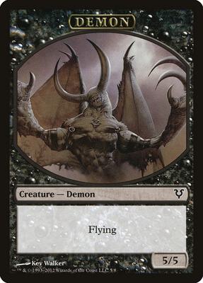 Demon Token card from Avacyn Restored