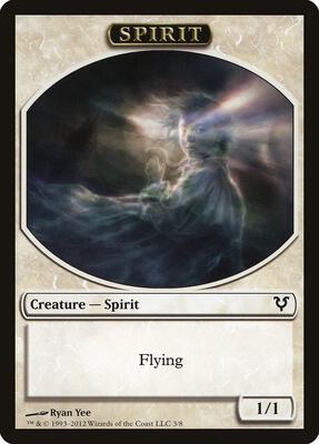 Spirit Token (3) card from Avacyn Restored