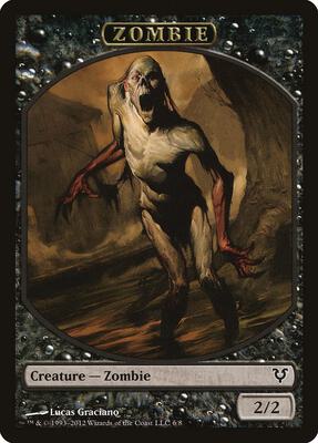Zombie Token card from Avacyn Restored