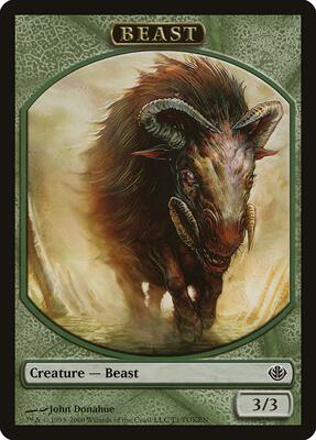Beast Token (3/3) card from Duel Decks: Garruk vs. Liliana