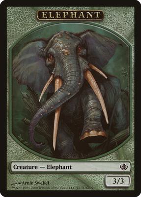 Elephant Token card from Duel Decks: Garruk vs. Liliana