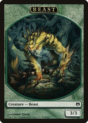 Beast Token card from Duel Decks: Heroes vs. Monsters