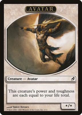 Avatar Token card from Lorwyn