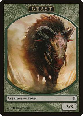 Beast Token card from Lorwyn