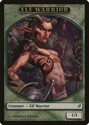 Elf Warrior Token card from Lorwyn