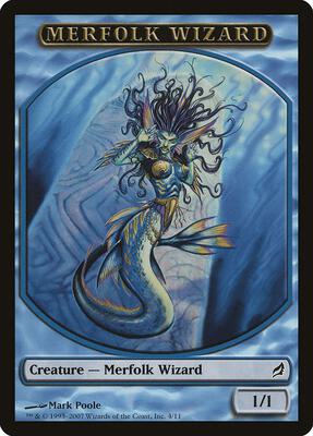 Merfolk Wizard Token card from Lorwyn