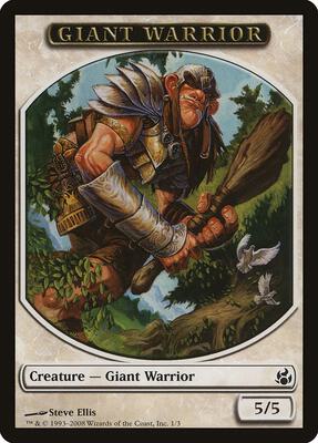 Giant Warrior Token card from Morningtide