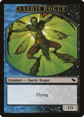 Faerie Rogue Token card from Shadowmoor