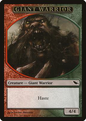 Giant Warrior Token card from Shadowmoor