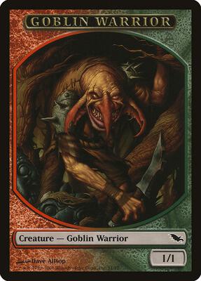 Goblin Warrior Token card from Shadowmoor