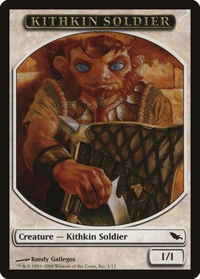 Kithkin Soldier Token card from Shadowmoor