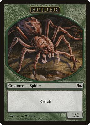 Spider Token card from Shadowmoor