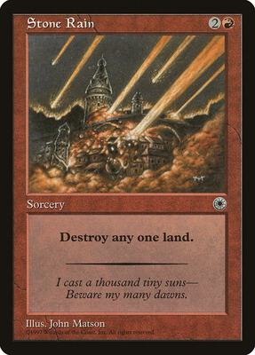 Stone Rain card from Portal