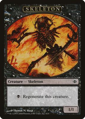 Skeleton Token card from Shards of Alara
