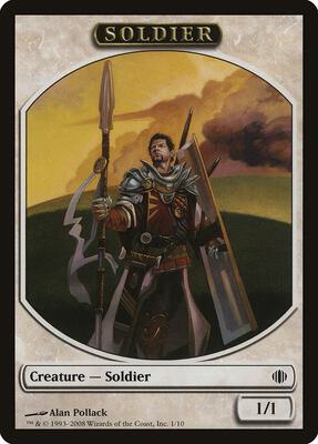 Soldier Token card from Shards of Alara