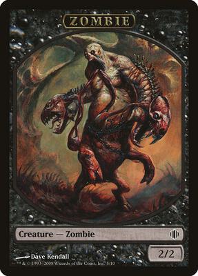 Zombie Token card from Shards of Alara