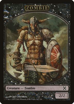 Zombie Token card from 10th Edition