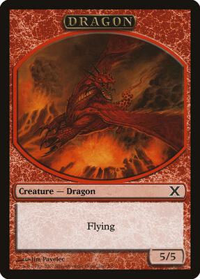 Dragon Token card from 10th Edition