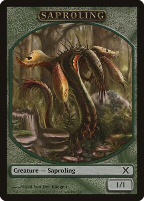 Saproling Token card from 10th Edition