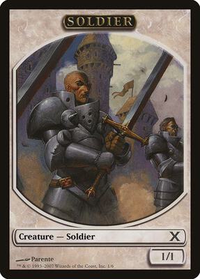 Soldier Token card from 10th Edition