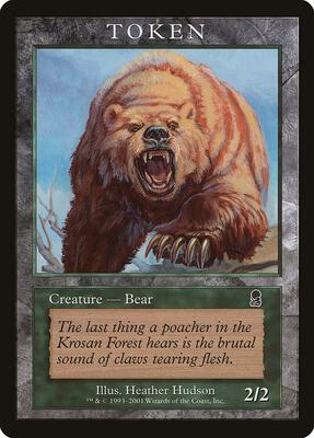 Bear Token (ODY) card from Magic Player Rewards
