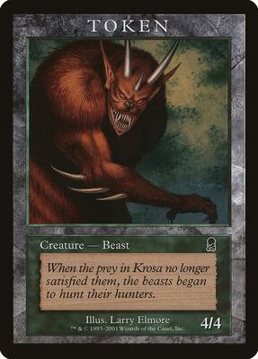 Beast Token (ODY) card from Magic Player Rewards