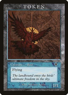 Bird Token (INV) card from Magic Player Rewards