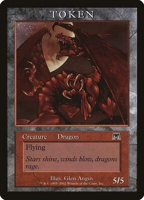 Dragon Token (ONS) card from Magic Player Rewards