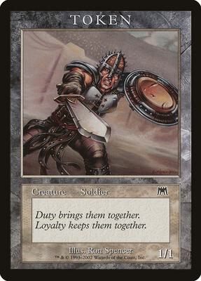 Soldier Token (ONS) card from Magic Player Rewards