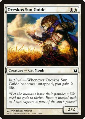 Oreskos Sun Guide card from Born of the Gods