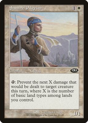Samite Pilgrim card from Planeshift
