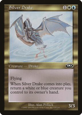 Silver Drake card from Planeshift