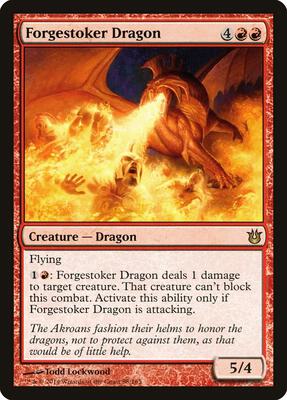 Forgestoker Dragon card from Born of the Gods