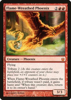 Flame-Wreathed Phoenix card from Born of the Gods