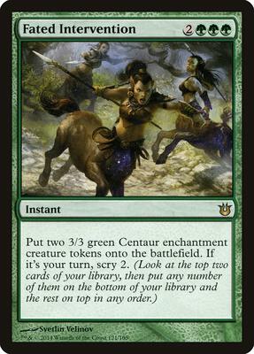 Fated Intervention card from Born of the Gods
