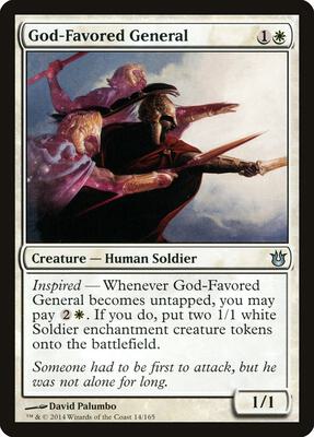 God-Favored General card from Born of the Gods